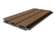 NewTechWood co-extrusie composiet Triple Rhombus schermplank, 2,1 x 16 x 180 cm, Teak/zwart.