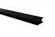 Stalen H-gleufpaal met structuur poedercoating, 4,2 x 9,6 x 184 cm, zwart RAL9005