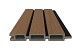 NewTechWood HKC co-extrusie Castellation PRO35 gevelbekleding, 3,3 x 21,5 x 290 cm, Teak/zwart.