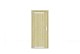 Vuren dichte enkele deur 90x201 cm, linksdraaiend, verzinkte hengen, RVS beslag, groen geimpregneerd