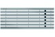 Langsprofielrooster Verz. St., L=500mm