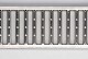 Sleufrooster RVS 100cm