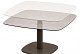 Paros in hoogte verstelbare tafel terre met printed keramiek top 100 x 100 cm | Taste 4SO