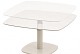 Paros in hoogte verstelbare tafel linen met printed keramiek top 100 x 100 cm | Taste 4SO