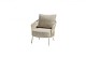 4 Seasons Outdoor Corfu low dining stoel linen incl. 2 kussens