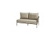 Taste by 4 Seasons Outdoor Campo modulaire 2-zits lounge bank terre, armleuning links incl. 3 kussen