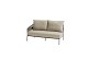 Taste by 4 Seasons Outdoor Campo modulaire 2-zits lounge bank terre, armleuning rechts incl. 3 kusse