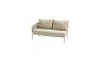 Taste by 4 Seasons Outdoor Forma modulaire 2-zits lounge bank linen, armleuning rechts incl. 3 kusse