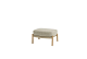 Tast by 4 Seasons Outdoor Milou voetenbank rustic teak incl. kussen