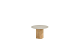 Enna salontafel rustic teak met keramisch tafelblad sabbia panna 60 cm Ø (H 40) | Taste 4SO