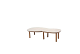 Monroe set van 2 salontafels amber 65 cm Ø (H 32) en 80 cm Ø (H 27) | Taste 4SO