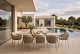 Taste by 4 Seasons Outdoor Forma dining set linen