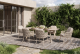 Taste by 4 Seasons Outdoor Santino dining set latte