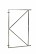 Verstelbaar stalen poortframe 100 x 155 cm, vuurverzinkt.*