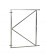 Verstelbaar stalen poortframe 150 x 155 cm, vuurverzinkt.*