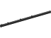 Hillfence metalen paal, inclusief aansluitingset en afdekkap, 6 x 4 x 160 cm, zwart.*