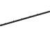 Hillfence metalen paal, inclusief aansluitingset en afdekkap, 6 x 4 x 240 cm, zwart.*