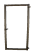Verstelbaar stalen poortframe 98,5 x 190 cm, inclusief kokerprofiel en slot en beslagset, zwart gepo